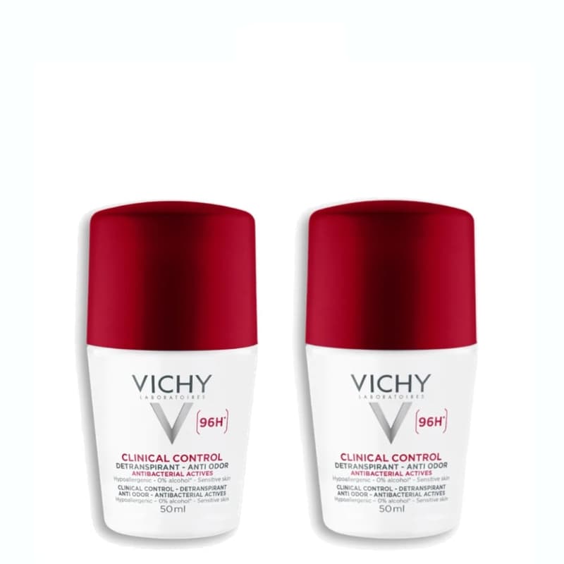 Vichy Deo Roll On Anti-Transpirant 96h Twin Pack