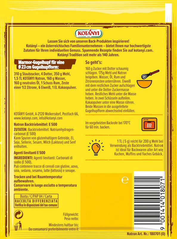 Kotányi Natron Speisesoda