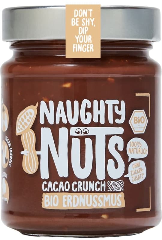 Naughty Nuts BIO Erdnussmus Cacao Crunch
