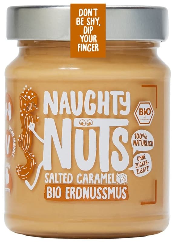 Naughty Nuts BIO Erdnussmus Salted Caramel