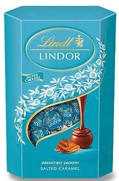Lindt Lindor Kugeln Salted Caramel im kleinen Cornet