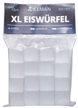 Iceman XL ice cubes 4 x 4 cm
