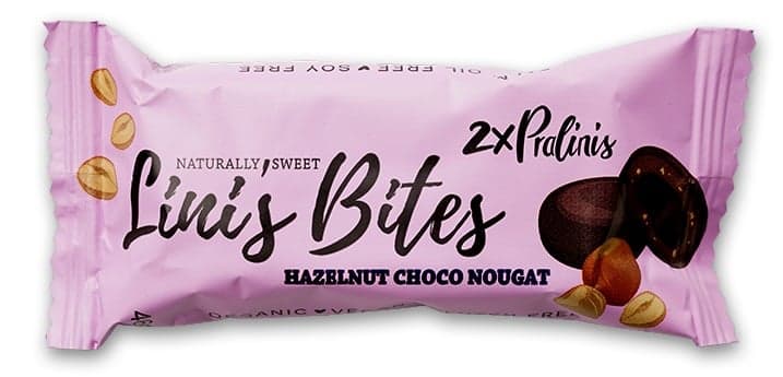 Lini’s Bites BIO Hazelnut Choco Nougat Pralinis