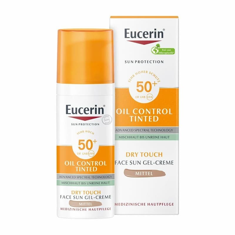 Eucerin Oil Control Sun Gel-Creme Ultra Getönt LSF 50+