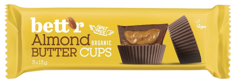 Bett'r BIO Almond Butter Cups vegan