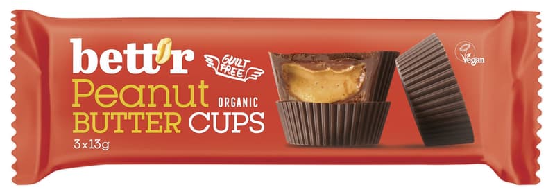 Bett'r BIO Peanut Butter Cups vegan