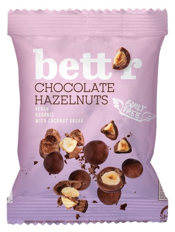 Bett'r BIO Chocolate covered Hazelnuts