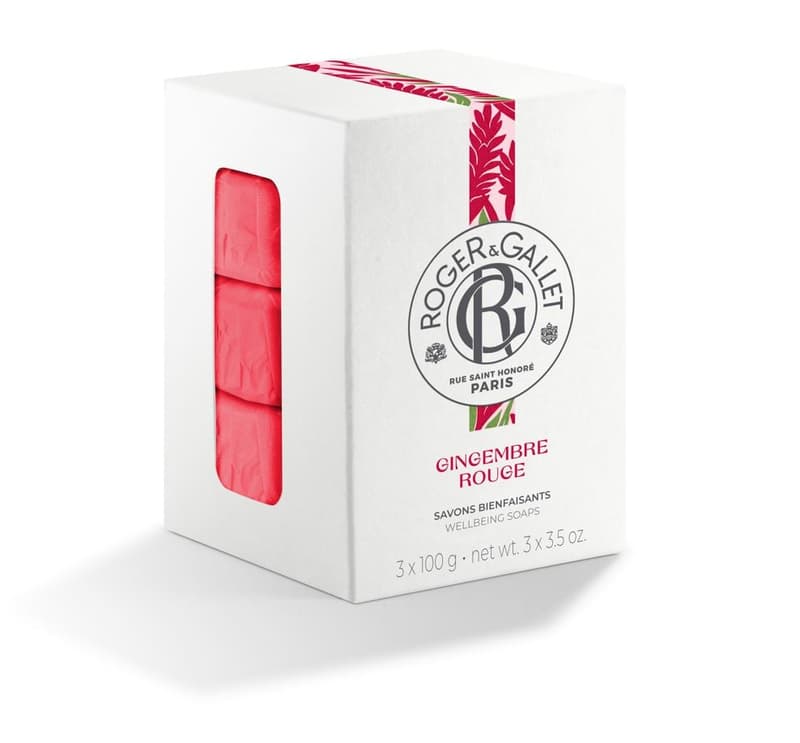 ROGER & GALLET GINGEMBRE ROUGE Wellbeing Soap Box 3x100g