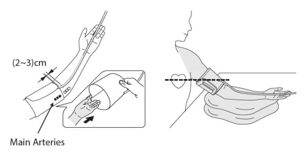 Blood pressure monitor Wellion Wave Plus Upper arm