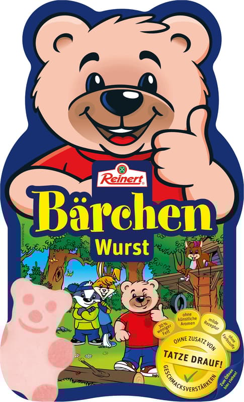 Reinert Bärchenwurst geschnitten