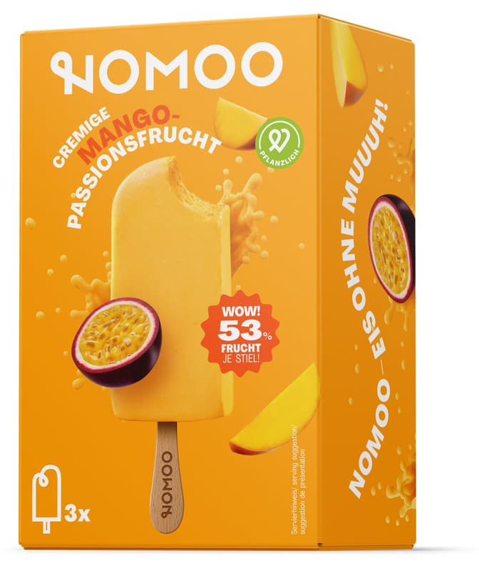 NOMOO Mango-Passionsfrucht 3x65ml VEGAN (tiefgekühlt)