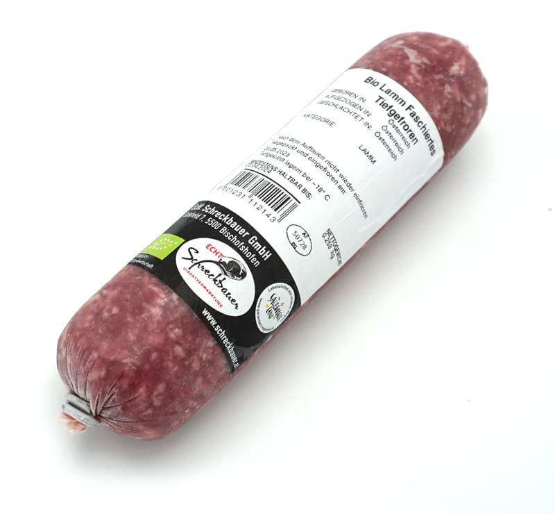 Organic minced lamb (frozen)