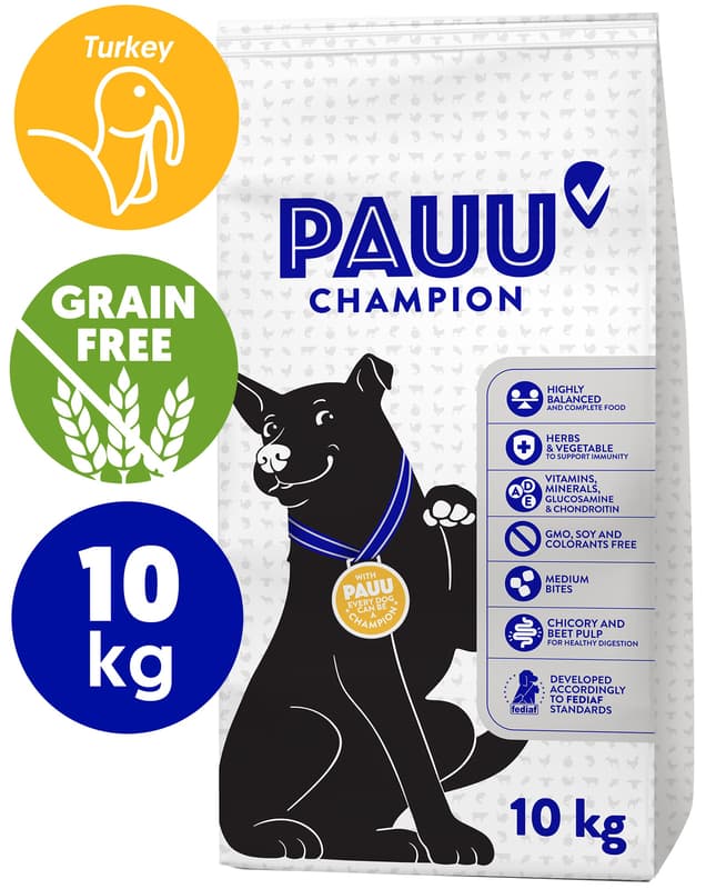 Pauu Hundefutter mit Geflügel GETREIDEFREI
