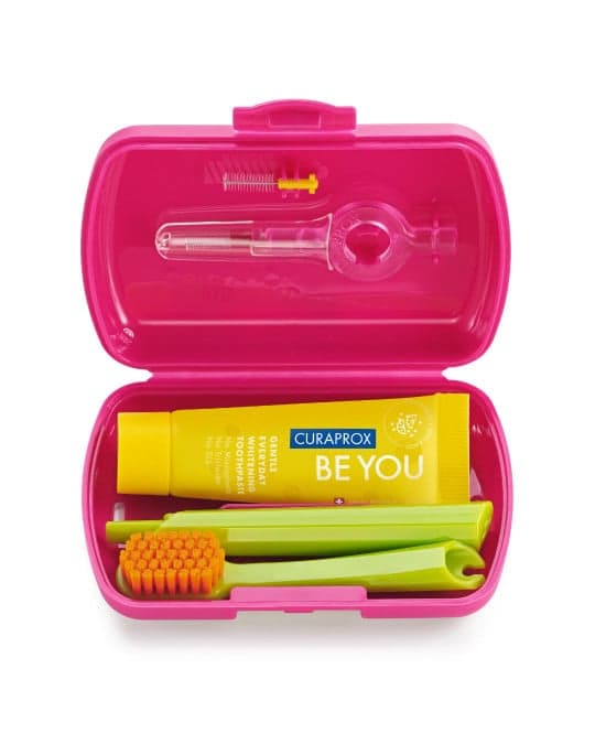 Curaprox Reise-Set Rot