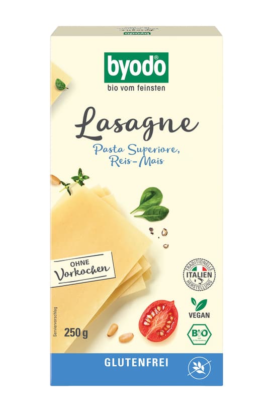 Byodo BIO Lasagne Blätter Mais-Reis glutenfrei