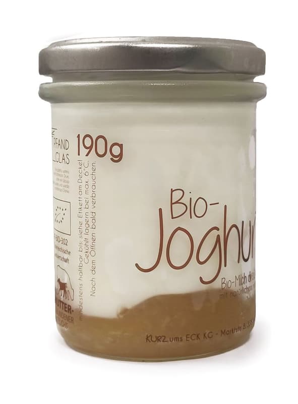 Kurz ums Eck BIO Joghurt auf Apfelstrudel Mehrwegglas