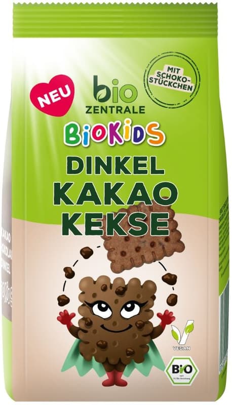Biozentrale BIO Kids Dinkel Kakao Kekse