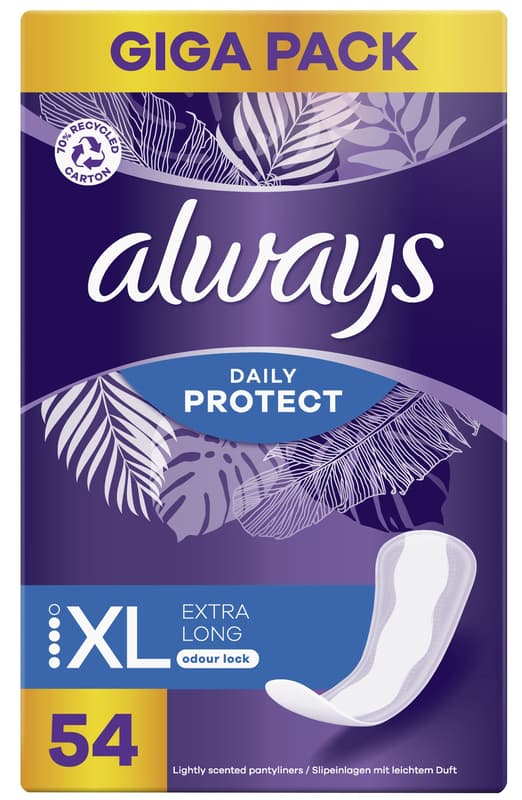 Always Slipeinlage Daily Protect Extra Long mit leichtem Duft Gigapack