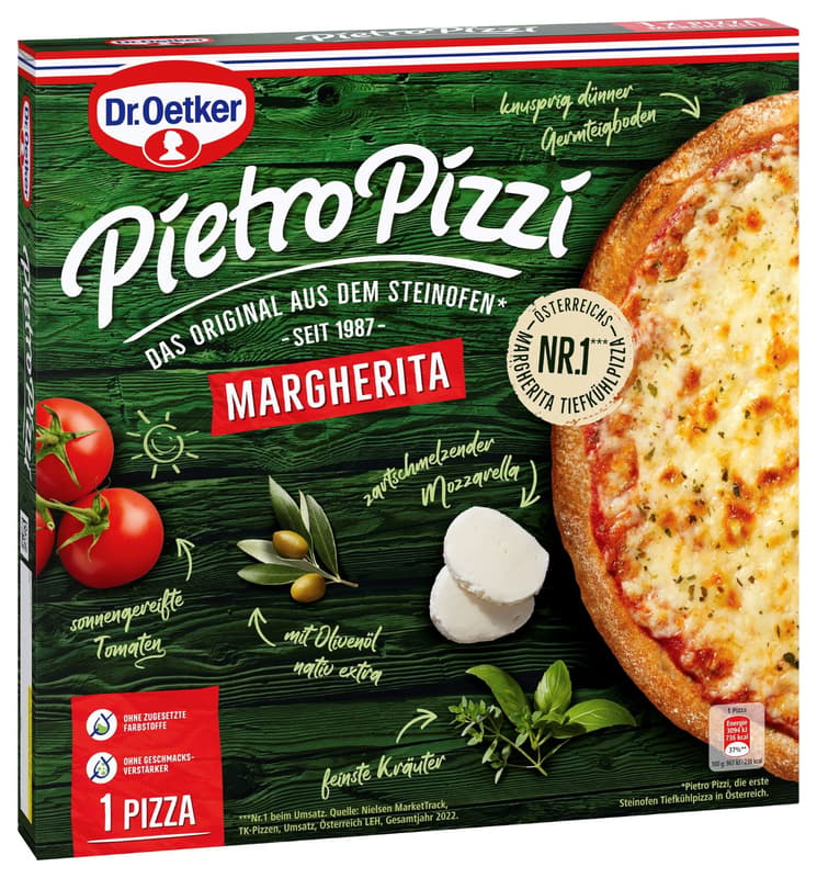 Dr. Oetker Pietro Pizzi Margherita 1er (tiefgekühlt)