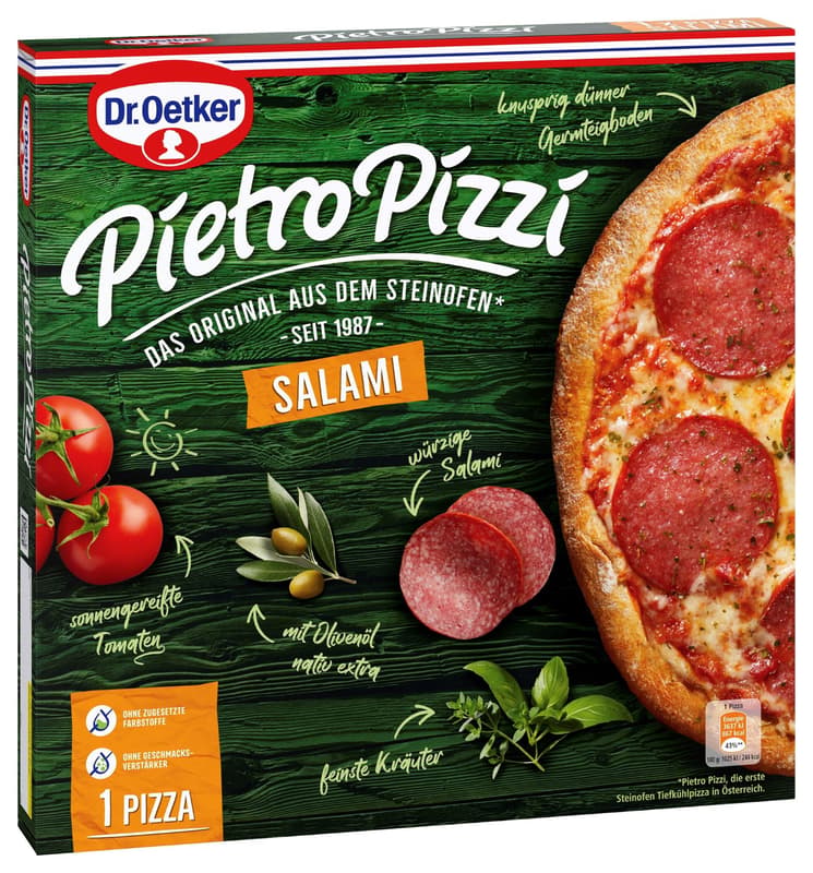 Dr. Oetker Pietro Pizzi Salami 1er (tiefgekühlt)