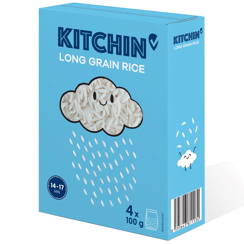 Kitchin Langkorn Reis Kochbeutel