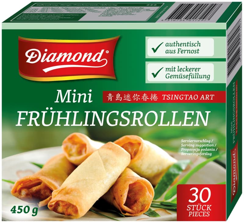 Diamond Mini-Frühlingsrollen Tsingtao (tiefgekühlt)