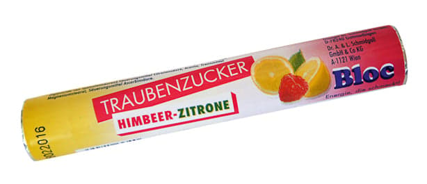 Bloc Traubenzucker Himbeer-Zitrone