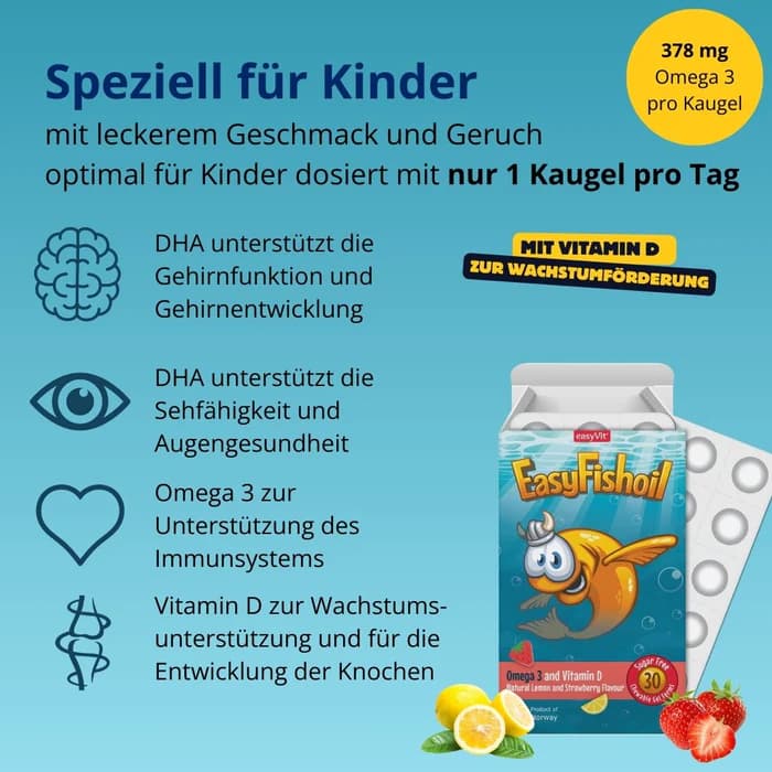 Easy Fishoil Omega 3 mit Vitamin D3