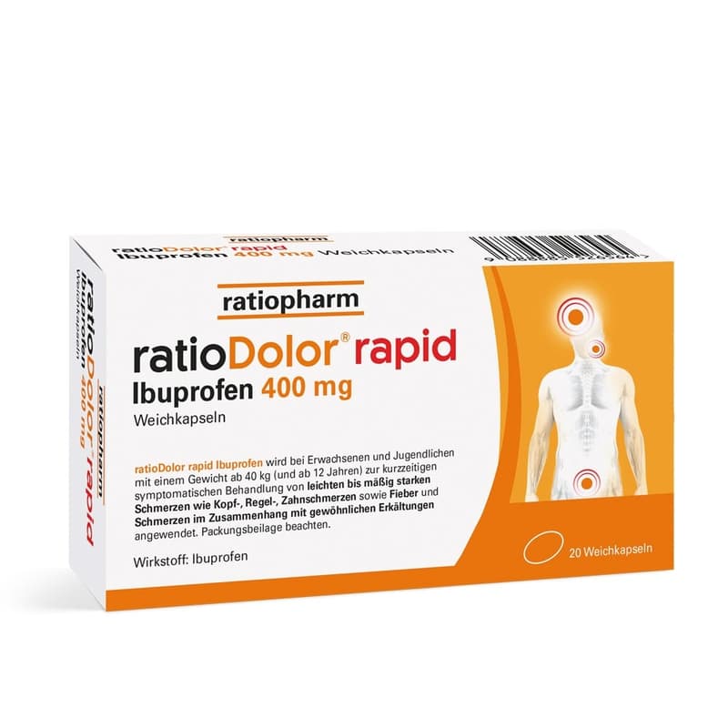 ratioDolor Rapid Ibuprofen 400 MG Weichkapseln