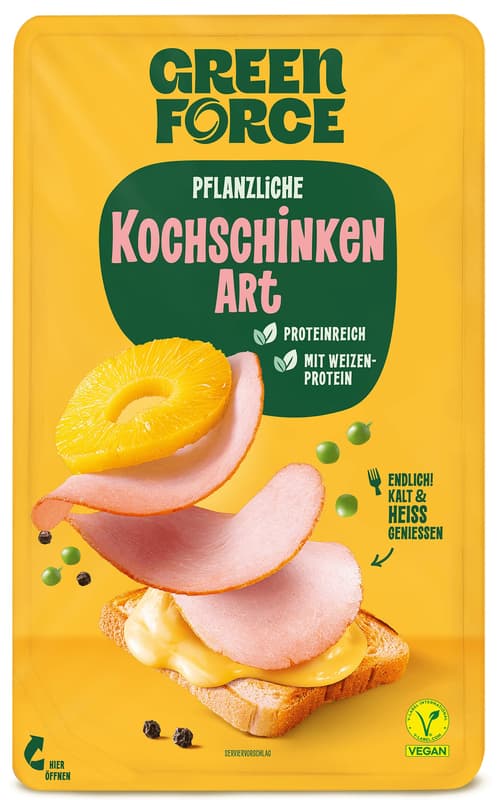 GREENFORCE Aufschnitt Kochschinken VEGAN