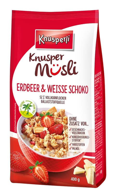 Knusperli Knuspermüsli Erdbeer & weiße Schoko