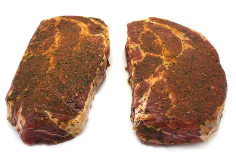 BIO Duroc Freilandschwein Schopf Steak mariniert