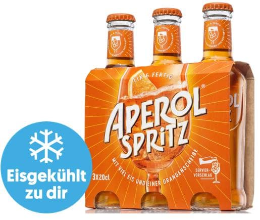 Aperol Spritz 3x200ml - gekühlt