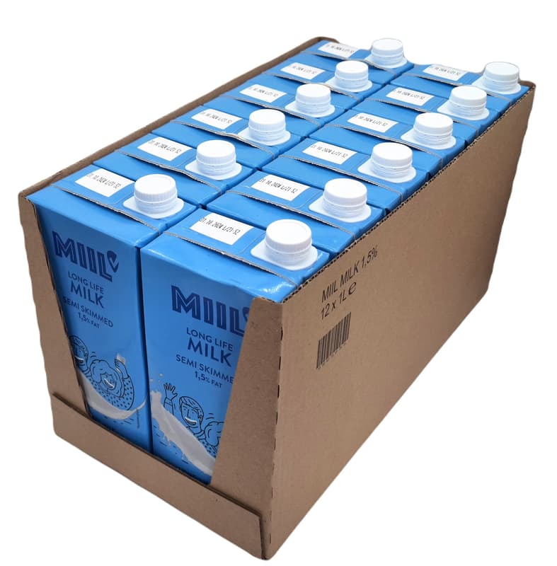 Miil long-life milk 1.5% 12-pack
