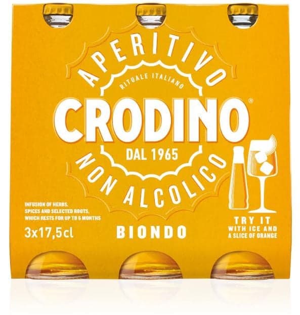 Crodino Biondo Aperitif 3x175ml