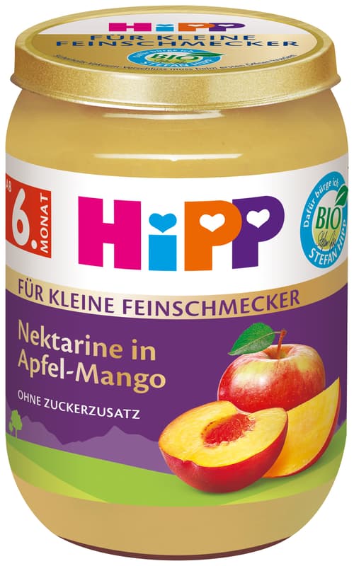 HiPP BIO Nektarine in Apfel-Mango, ab dem 6. Monat