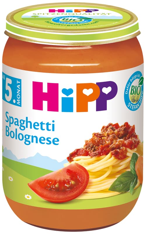 HiPP BIO Spaghetti Bolognese, ab dem 5. Monat
