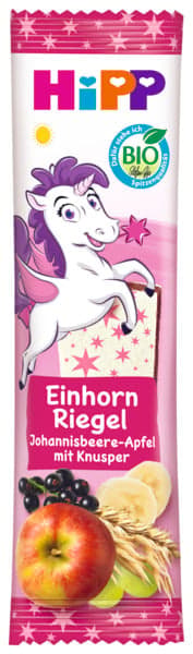 HiPP BIO Einhorn Riegel Johannisbeere-Apfel mit Knusper