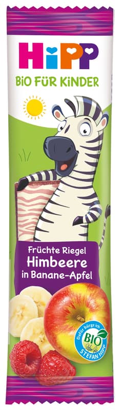HiPP Zebra Fruit Bar Raspberry in Banana Apple