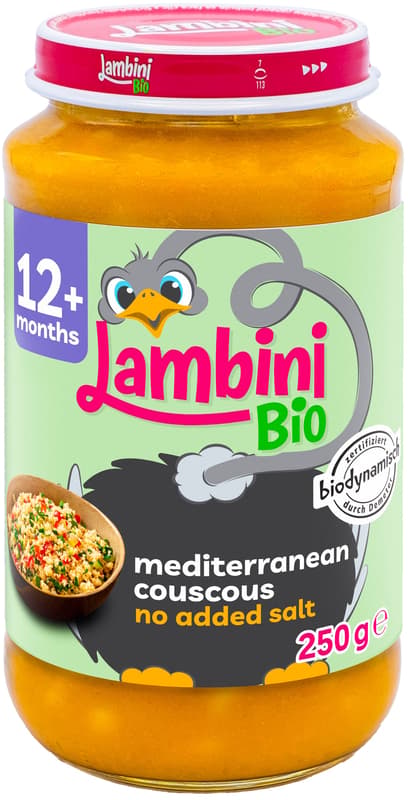 Lambini BIO demeter mediterranean Couscous, ab dem 12. Monat