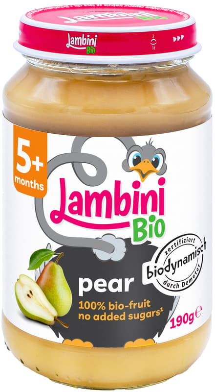 Lambini BIO demeter Birne pur, ab dem 5. Monat