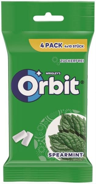 Orbit Spearmint 4x10 Mulitpack