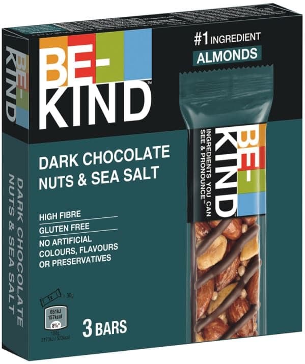 Be-Kind Dark Chocolate Nuts & Sea Salt 3er Pack glutenfrei
