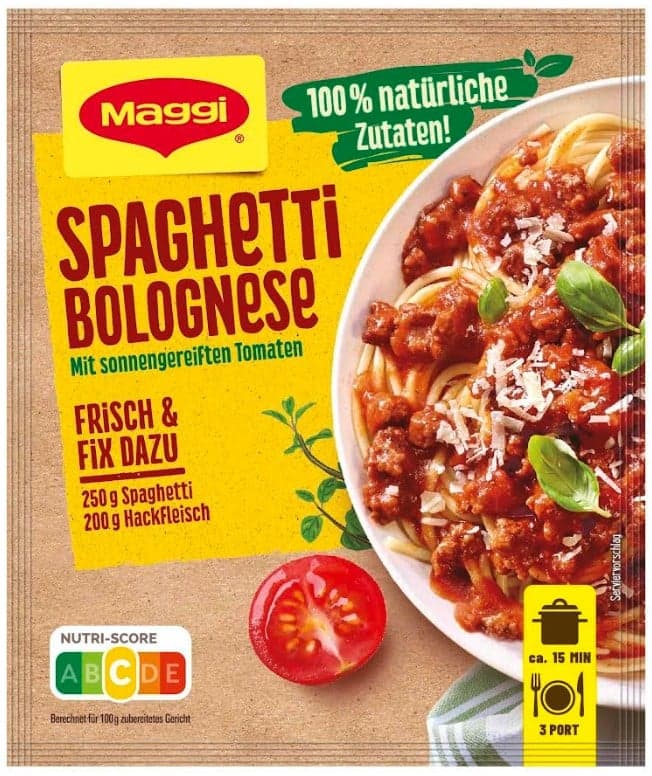 Maggi Fix für Tomaten Bolognese