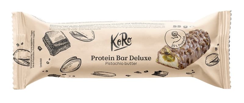 KoRo Protein Bar Deluxe with Pistachio Butter