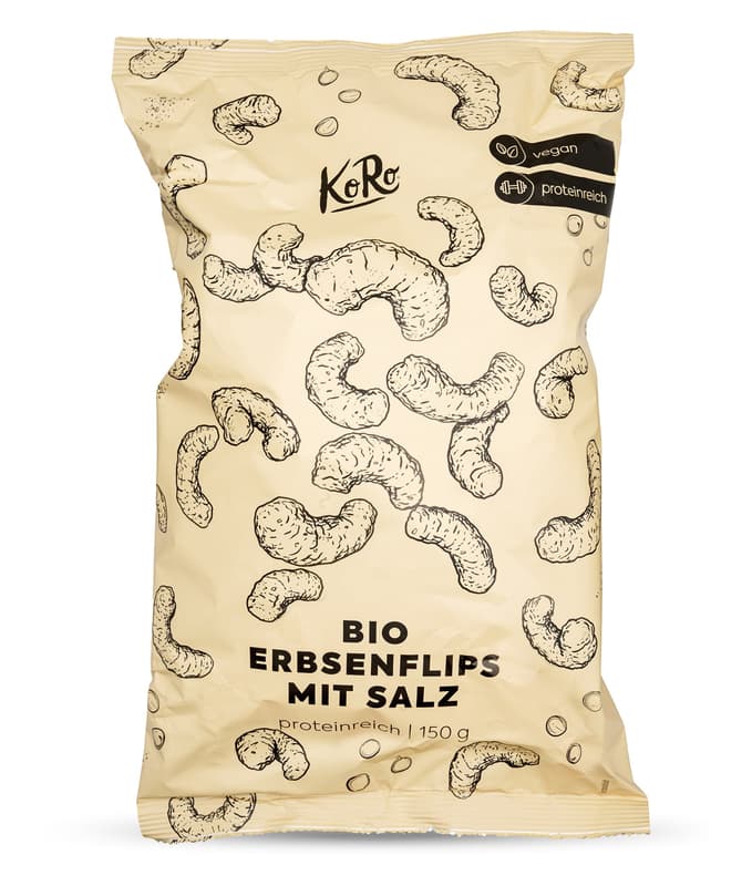 KoRo BIO Erbsenflips mit Meersalz