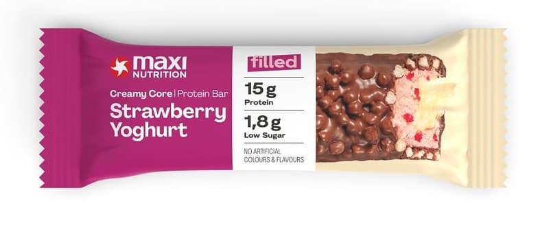 Maxi Nutrition Creamy Core Protein Bar Strawberry Yoghurt
