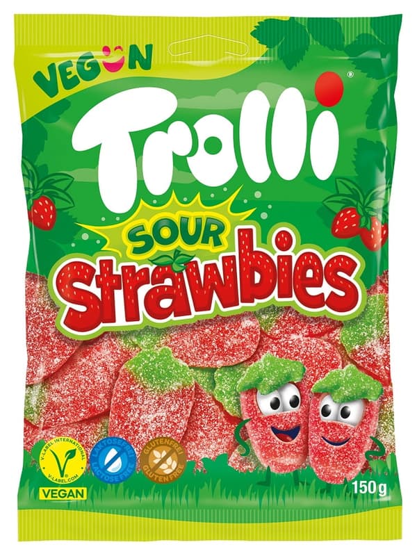 Trolli Sour Strawbies gluten-free