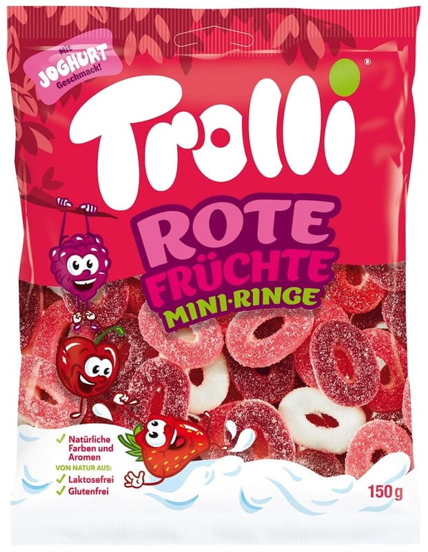 Trolli Rote Früchte Mini-Ringe glutenfrei