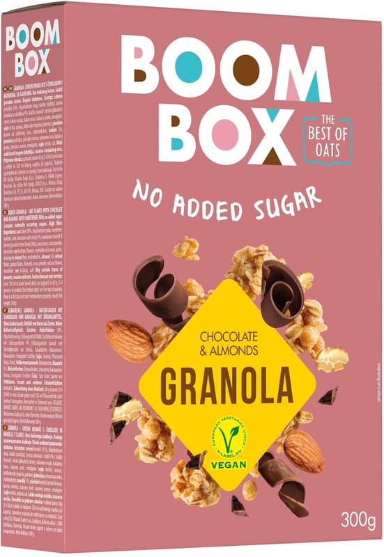 Boom Box Chocolate & Almonds Granola